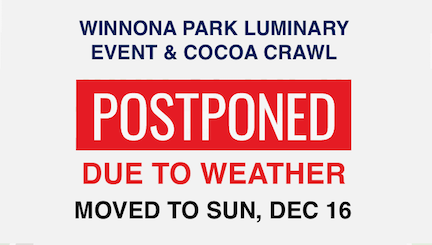 Postponed New date Sunday, December 16th